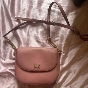 Michael Kors Rose Crossbody Bag with Gold Accents